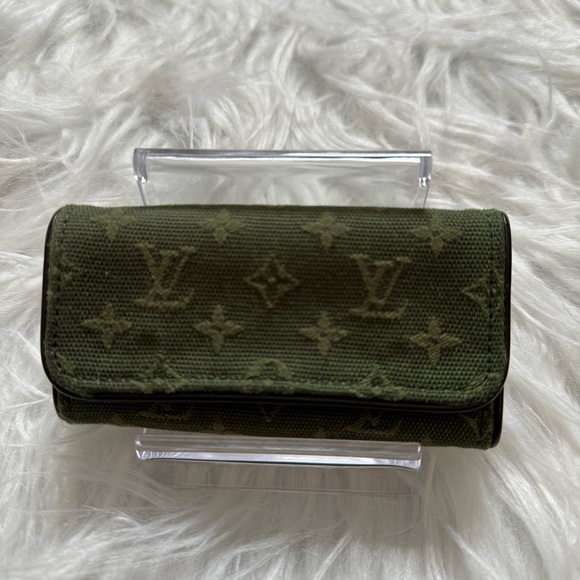 Louis Vuitton Green Monogram Canvas Keyholder Vintage EUC - Picture 8 of 16
